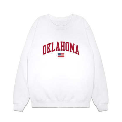 Oklahoma - NCAA Softball : Sydney Barker - USA Premium Crewneck Sweatshirt-0