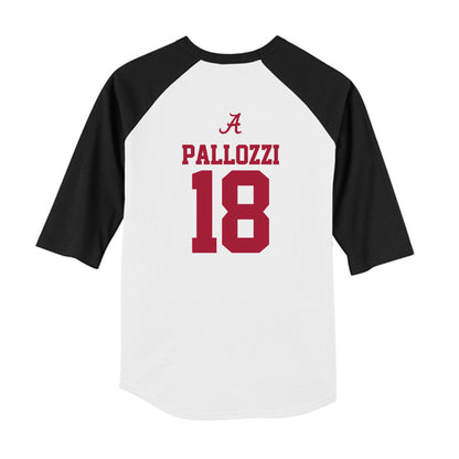 Alabama - NCAA Softball : Kaitlyn Pallozzi - USA Youth Raglan T-Shirt-1