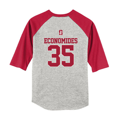 Stanford - NCAA Softball : Joie Economides - USA Youth Raglan T-Shirt-1
