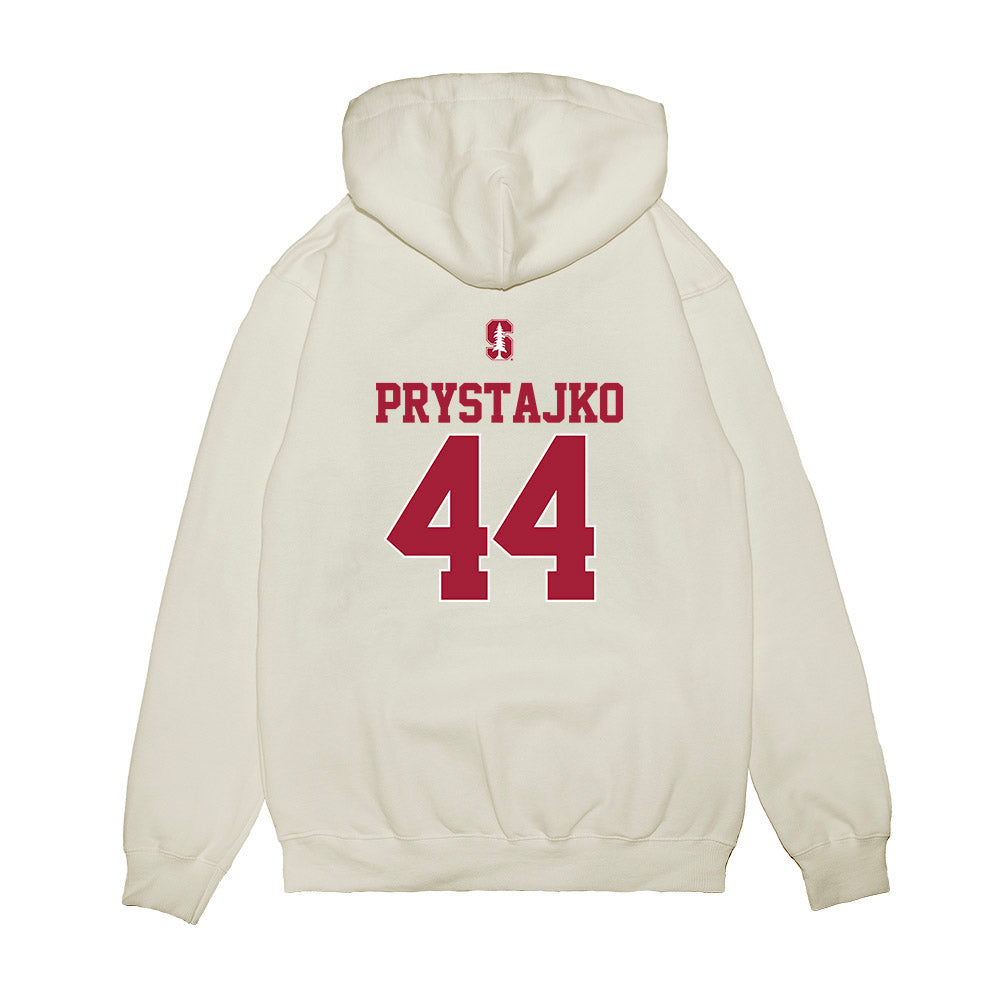 Stanford - NCAA Softball : Zoe Prystajko - USA Premium Hooded Sweatshirt-1