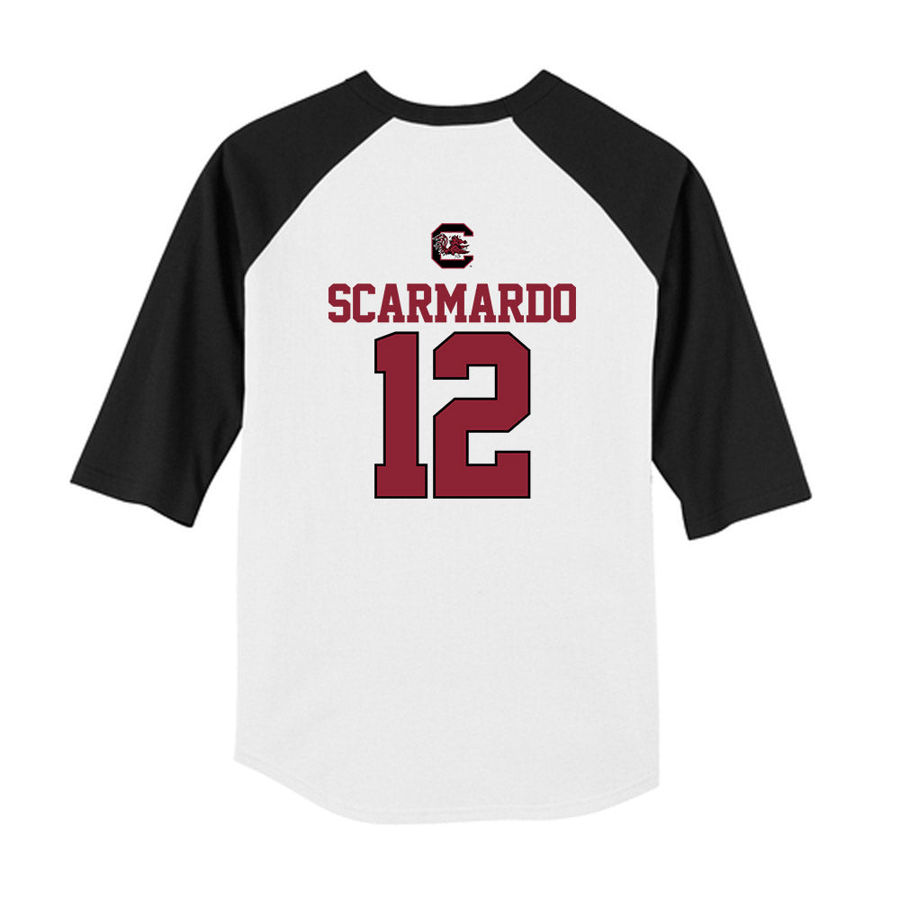 South Carolina - NCAA Softball : Sage Scarmardo - USA Youth Raglan T-Shirt-1