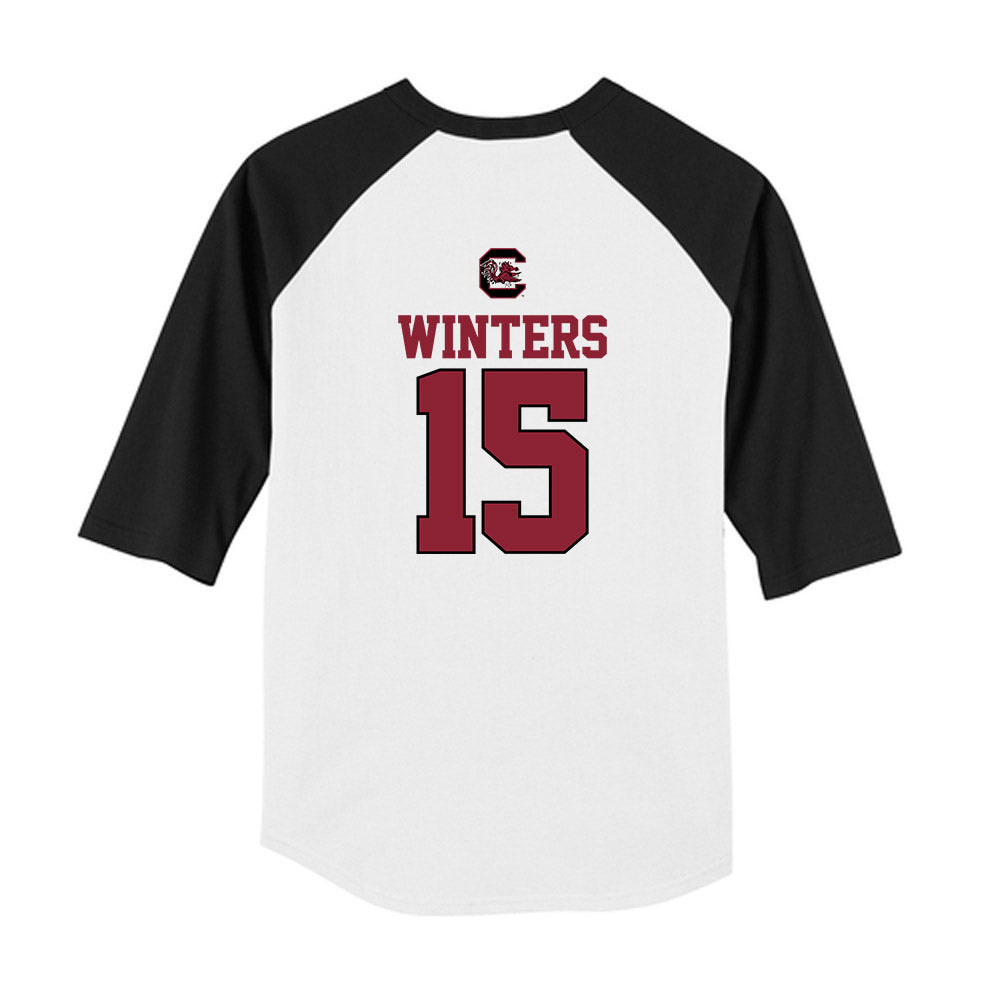 South Carolina - NCAA Softball : Lexi Winters - USA Youth Raglan T-Shirt-1
