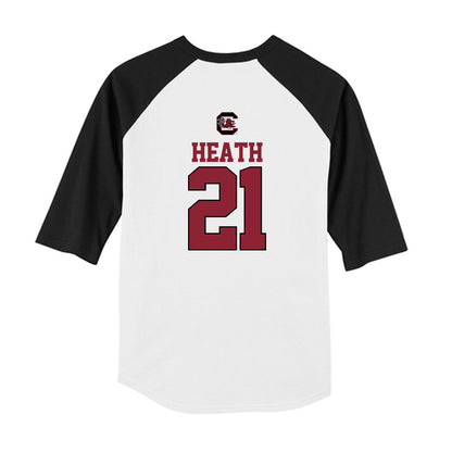 South Carolina - NCAA Softball : Natalie Heath - USA Youth Raglan T-Shirt-1