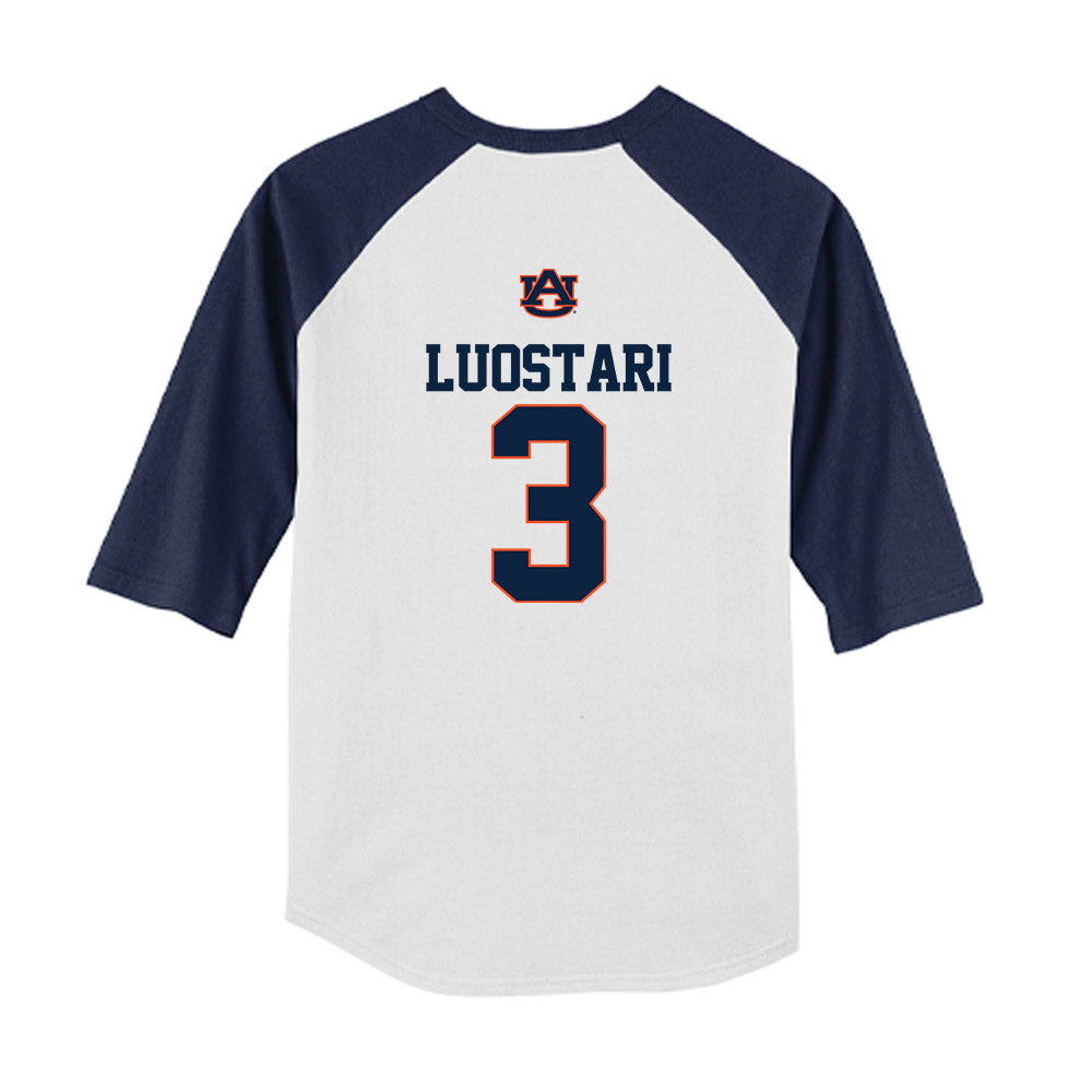 Auburn - NCAA Softball : Melania Luostari - USA Youth Raglan T-Shirt-1