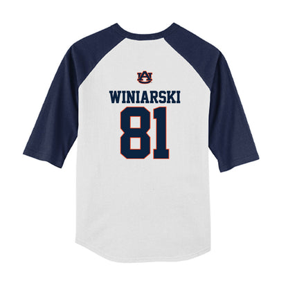 Auburn - NCAA Softball : Camryn Winiarski - USA Youth Raglan T-Shirt-1