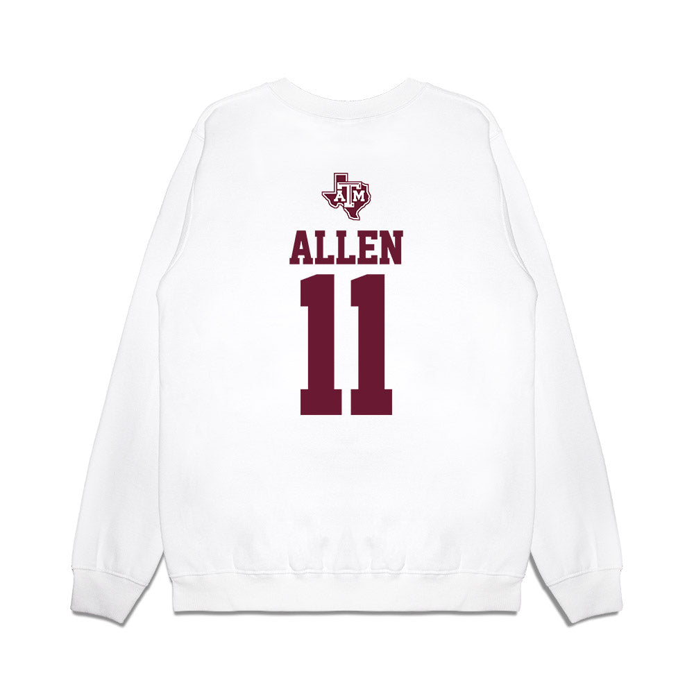 Texas A&M - NCAA Softball : Paislie Allen - USA Premium Crewneck Sweatshirt-1