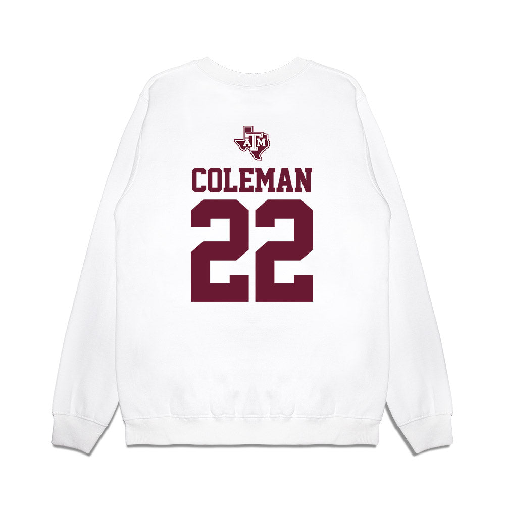 Texas A&M - NCAA Softball : Gracyn Coleman - USA Premium Crewneck Sweatshirt-1