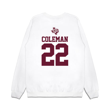Texas A&M - NCAA Softball : Gracyn Coleman - USA Premium Crewneck Sweatshirt-1