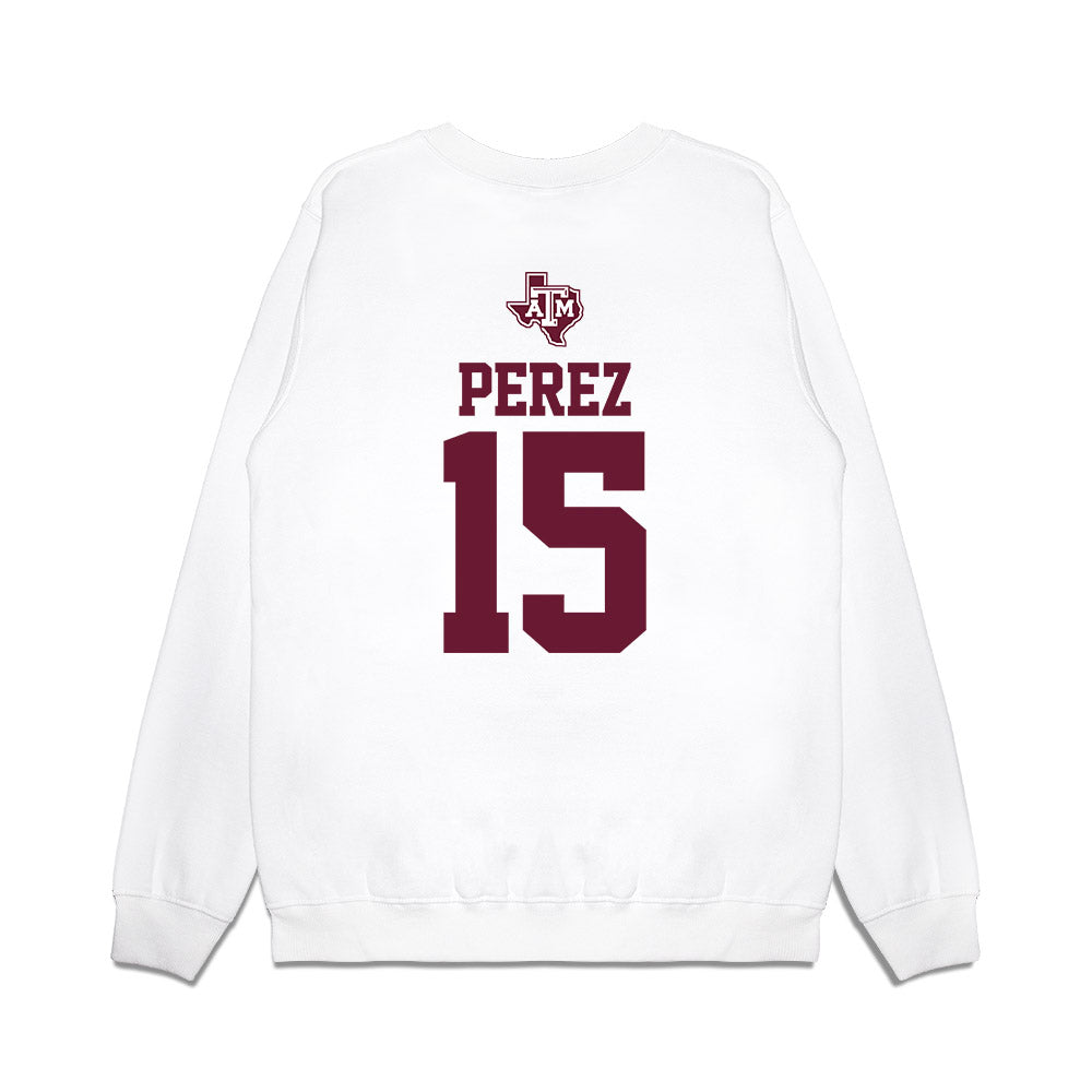 Texas A&M - NCAA Softball : Larisa Perez - USA Premium Crewneck Sweatshirt-1