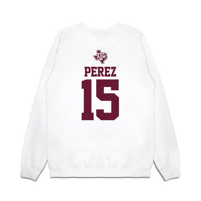 Texas A&M - NCAA Softball : Larisa Perez - USA Premium Crewneck Sweatshirt-1