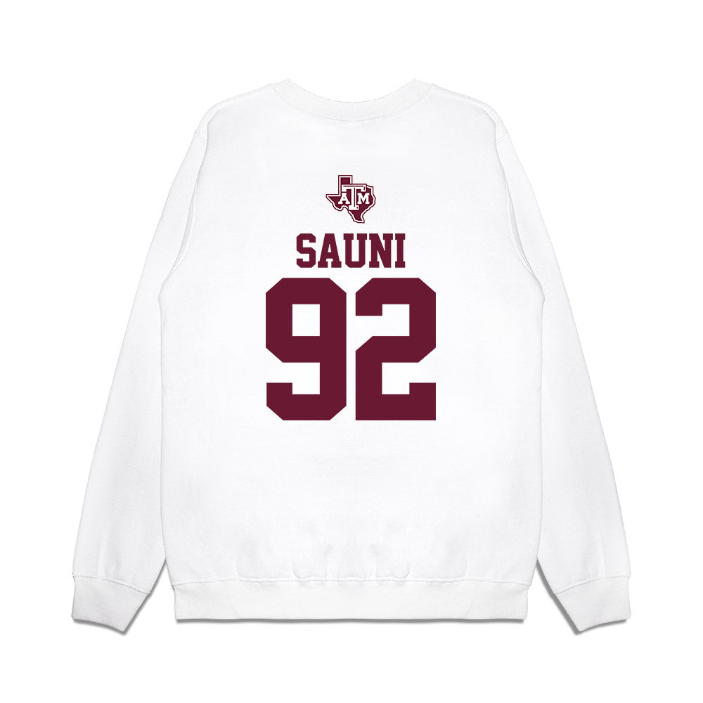 Texas A&M - NCAA Softball : Madison Sauni - USA Premium Crewneck Sweatshirt-1