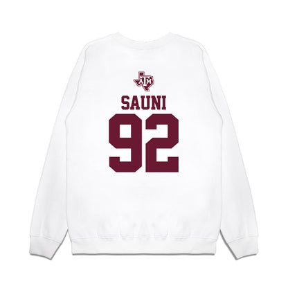 Texas A&M - NCAA Softball : Madison Sauni - USA Premium Crewneck Sweatshirt-1