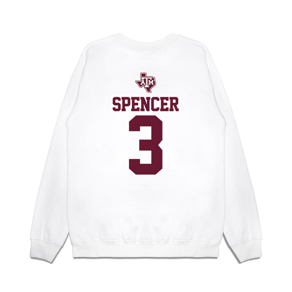 Texas A&M - NCAA Softball : Trinitey Spencer - USA Premium Crewneck Sweatshirt-1