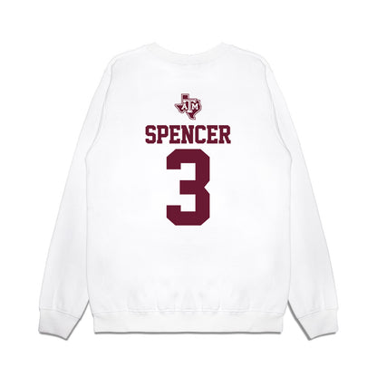 Texas A&M - NCAA Softball : Trinitey Spencer - USA Premium Crewneck Sweatshirt-1