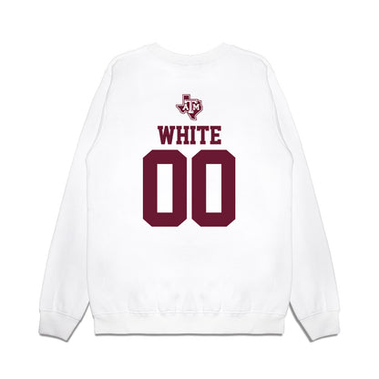 Texas A&M - NCAA Softball : Piper White - USA Premium Crewneck Sweatshirt-1