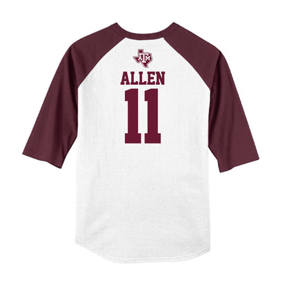 Texas A&M - NCAA Softball : Paislie Allen - USA Raglan Shirt-1