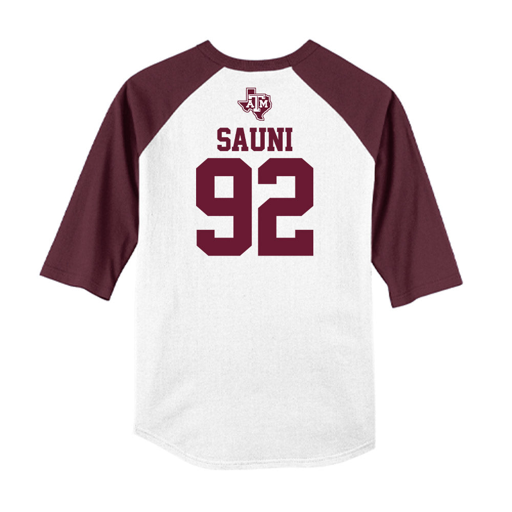 Texas A&M - NCAA Softball : Madison Sauni - USA Raglan Shirt-1