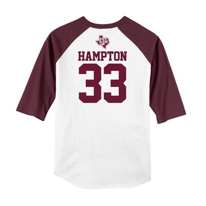 Texas A&M - NCAA Softball : Taylor Hampton - USA Raglan Shirt-1