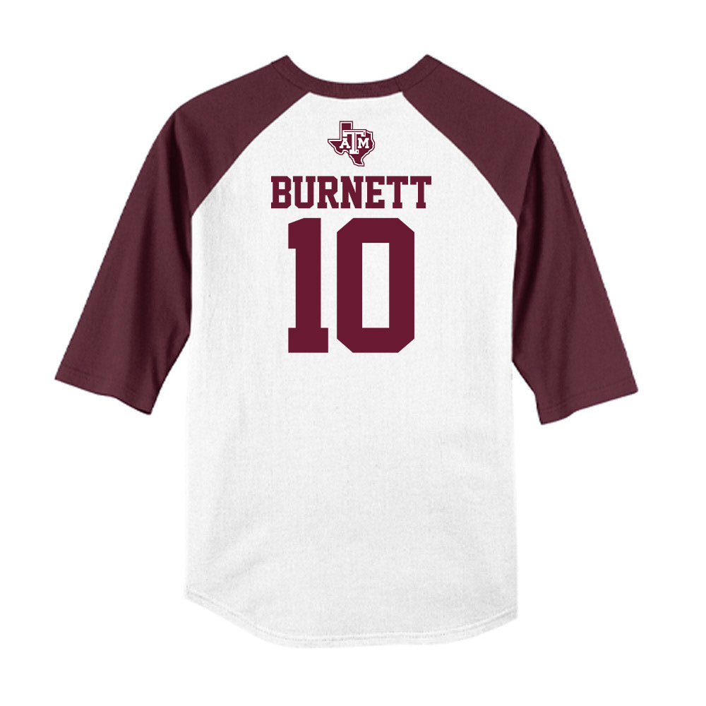 Texas A&M - NCAA Softball : Darby Burnett - USA Raglan Shirt-1