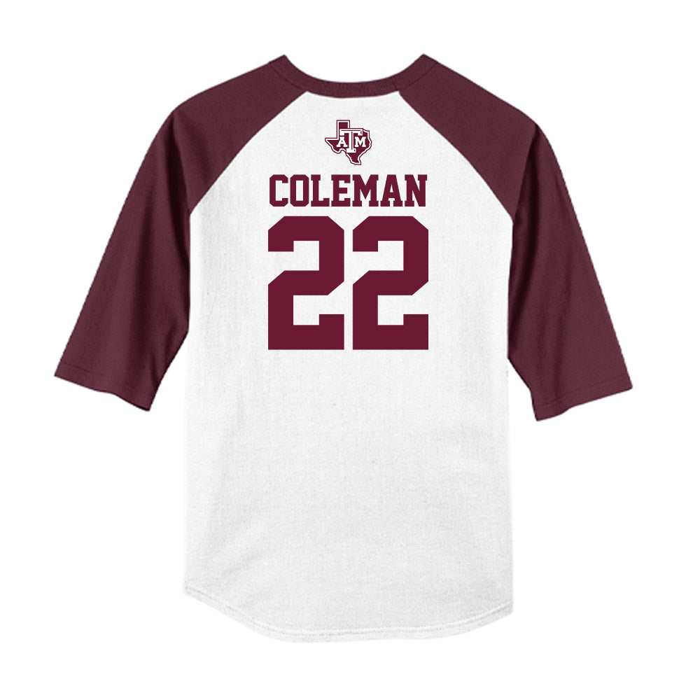 Texas A&M - NCAA Softball : Gracyn Coleman - USA Raglan Shirt-1
