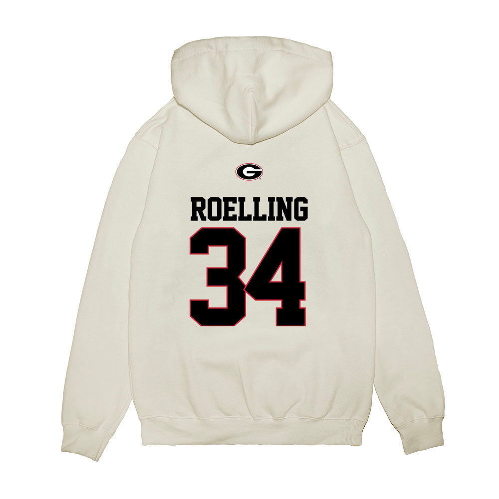 Georgia - NCAA Softball : Randi Roelling - USA Raglan Premium Hooded Sweatshirt-1