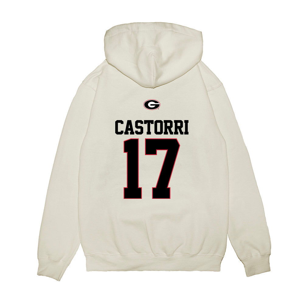 Georgia - NCAA Softball : Emma Castorri - USA Raglan Premium Hooded Sweatshirt-1