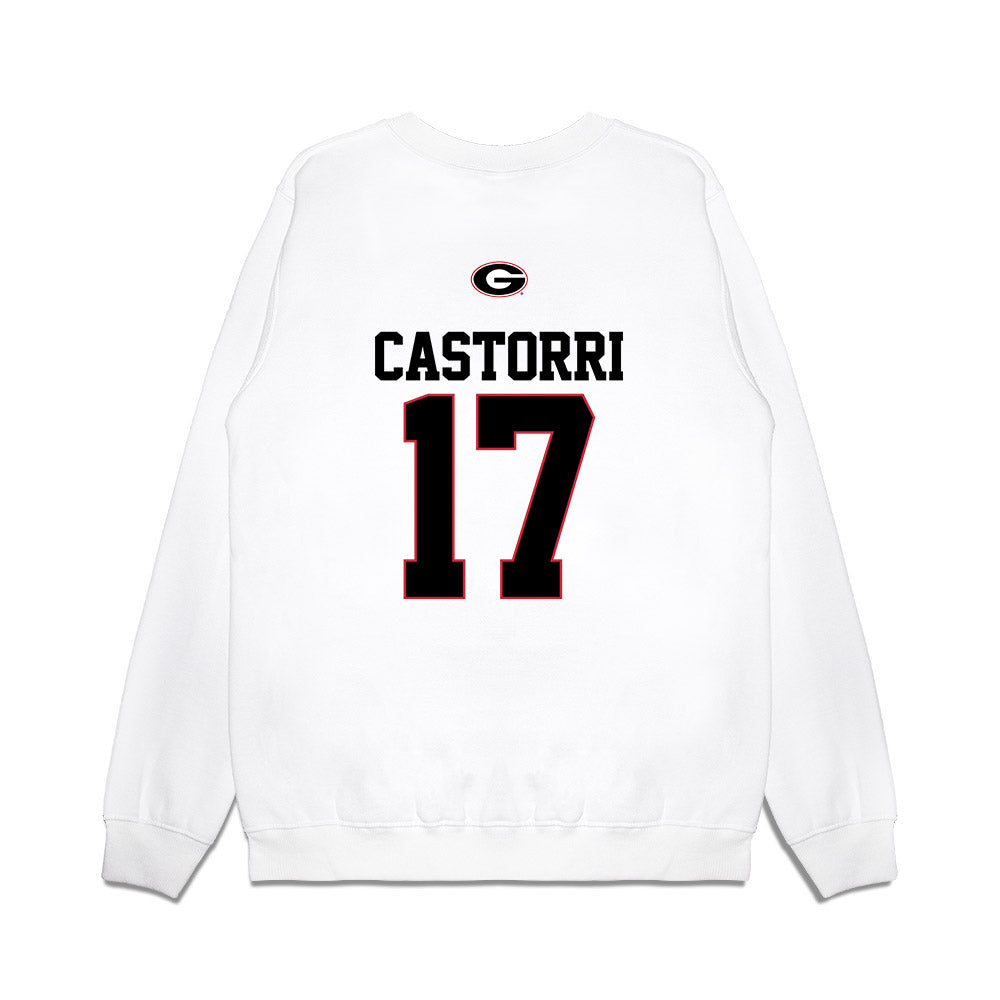 Georgia - NCAA Softball : Emma Castorri - USA Raglan Premium Crewneck Sweatshirt-1