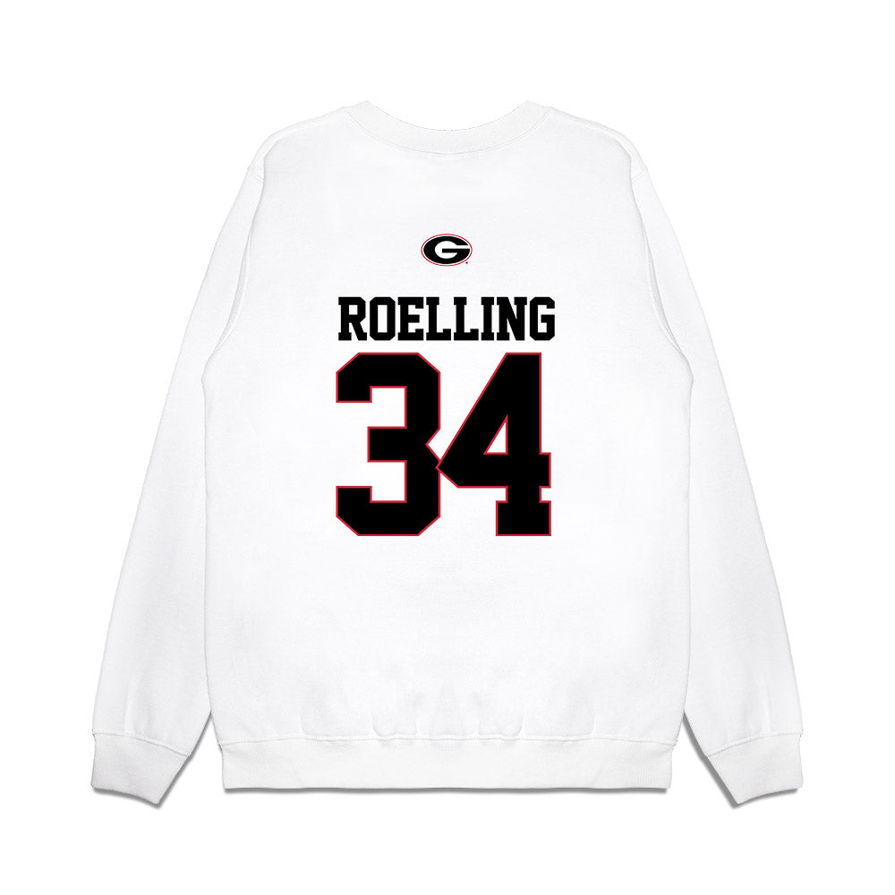 Georgia - NCAA Softball : Randi Roelling - USA Raglan Premium Crewneck Sweatshirt-1
