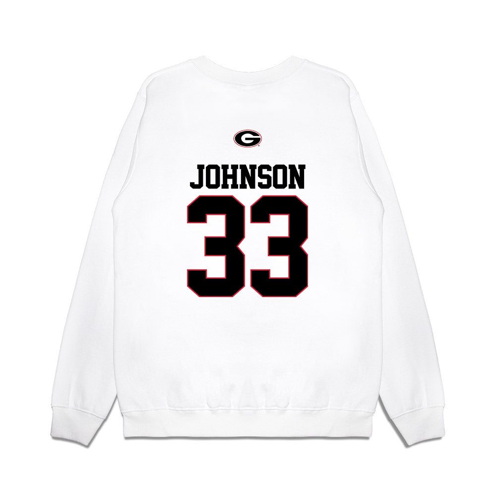 Georgia - NCAA Softball : Maddie Johnson - USA Raglan Premium Crewneck Sweatshirt-1