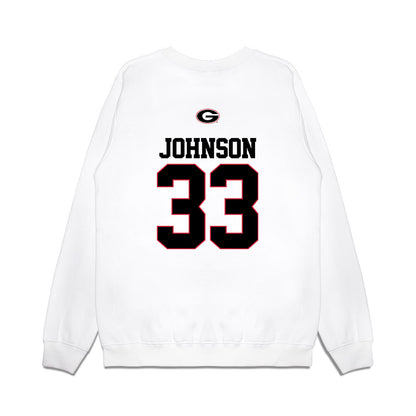 Georgia - NCAA Softball : Maddie Johnson - USA Raglan Premium Crewneck Sweatshirt-1