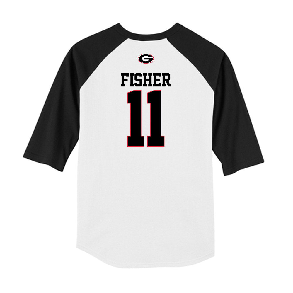 Georgia - NCAA Softball : Addisen Fisher - USA Raglan Raglan Shirt-1