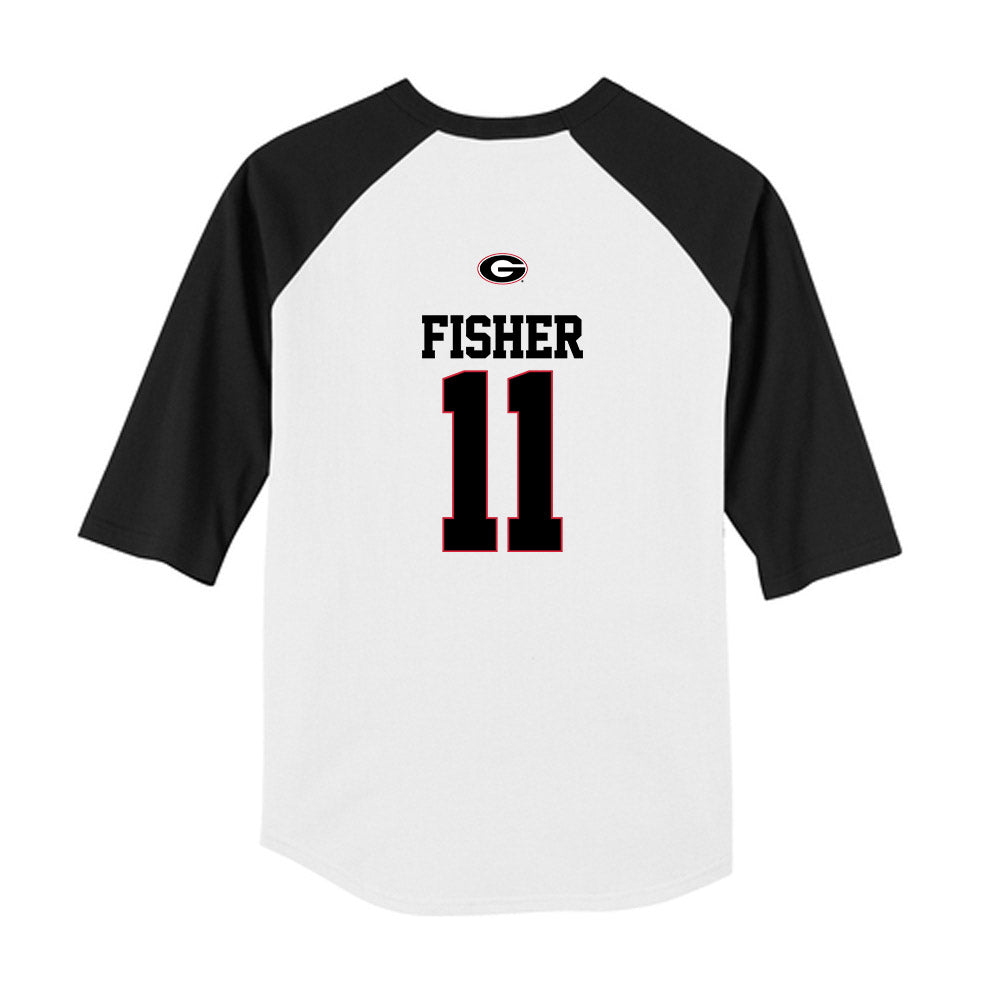 Georgia - NCAA Softball : Addisen Fisher - USA Raglan Youth Raglan T-Shirt-1