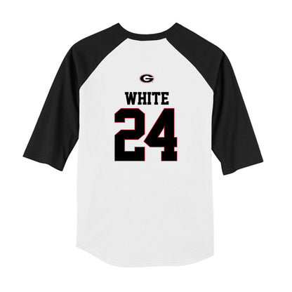 Georgia - NCAA Softball : Esther White - USA Raglan Youth Raglan T-Shirt-1