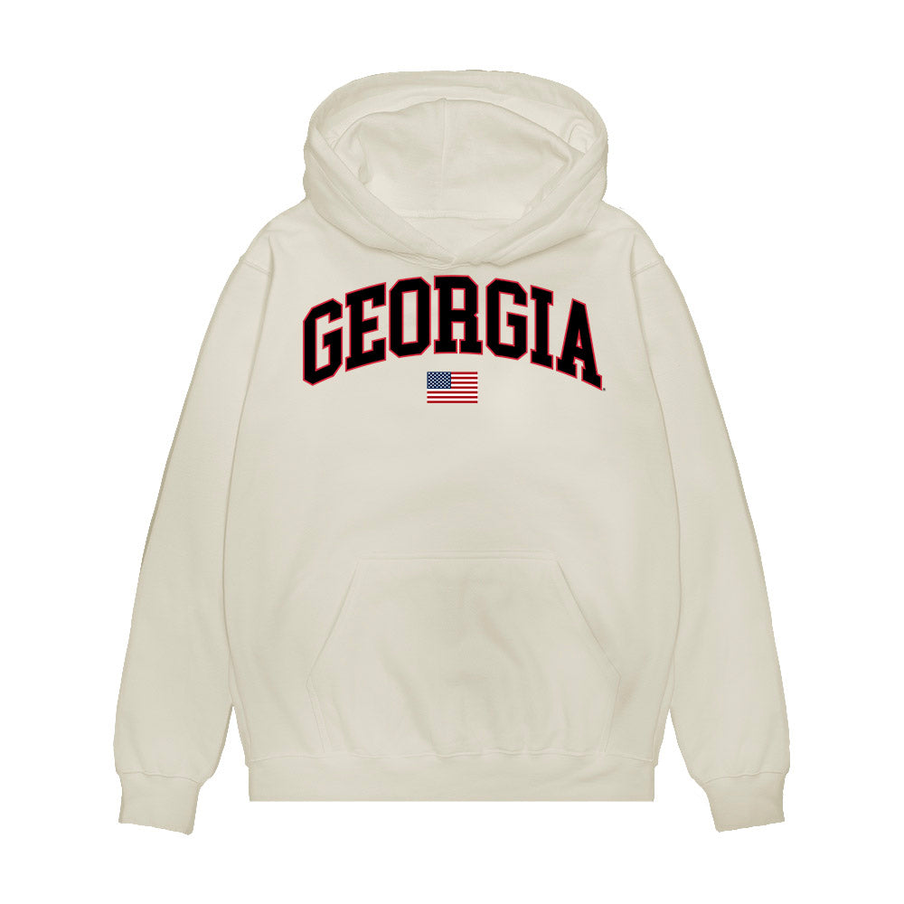 Georgia - NCAA Softball : Emily Digby - USA Raglan Premium Hooded Sweatshirt-0