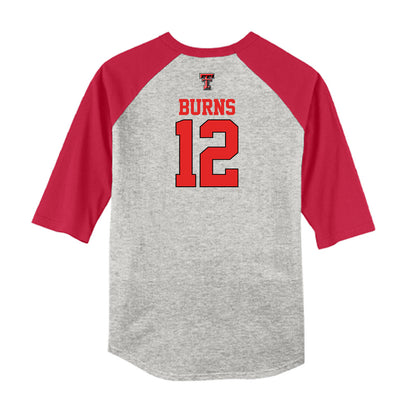 Texas Tech - NCAA Softball : Jasmyn Burns - USA Raglan Shirt-1