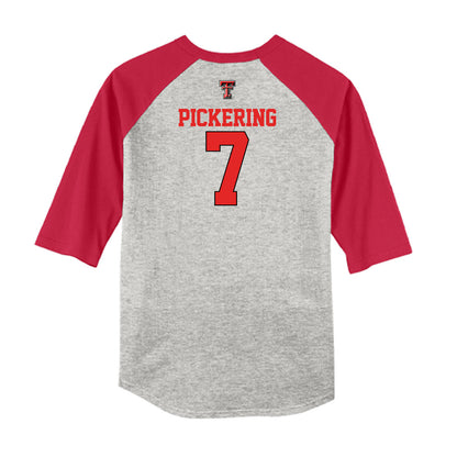 Texas Tech - NCAA Softball : Kasidi Pickering - USA Raglan Shirt-1