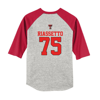 Texas Tech - NCAA Softball : Chloe Riassetto - USA Youth Raglan T-Shirt-1