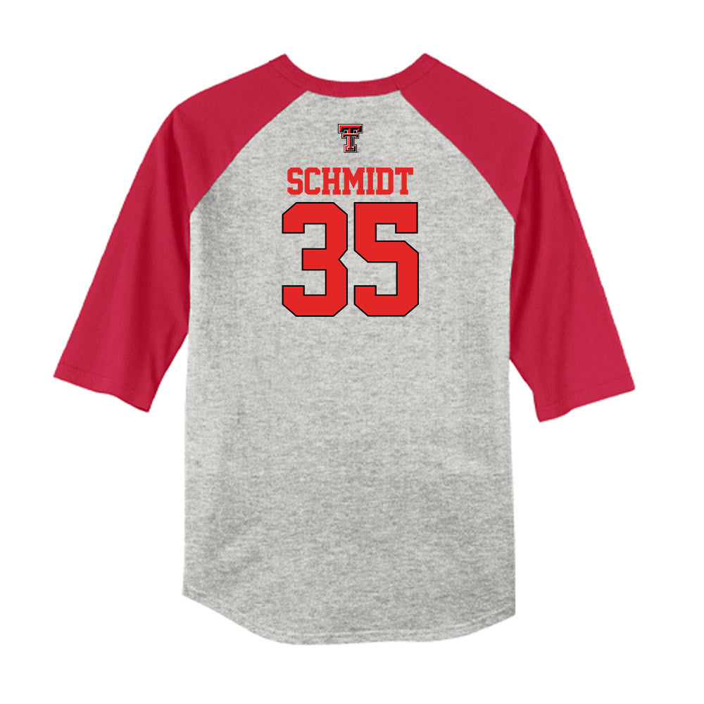 Texas Tech - NCAA Softball : nikolette schmidt - USA Raglan Shirt-1