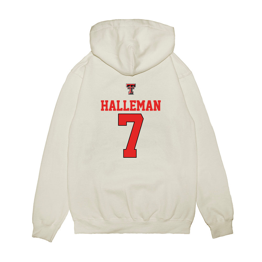 Texas Tech - NCAA Softball : Logan Halleman - USA Premium Hooded Sweatshirt-1
