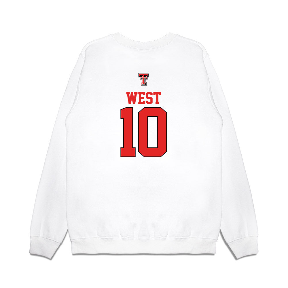 Texas Tech - NCAA Softball : Mallie West - USA Premium Crewneck Sweatshirt-1