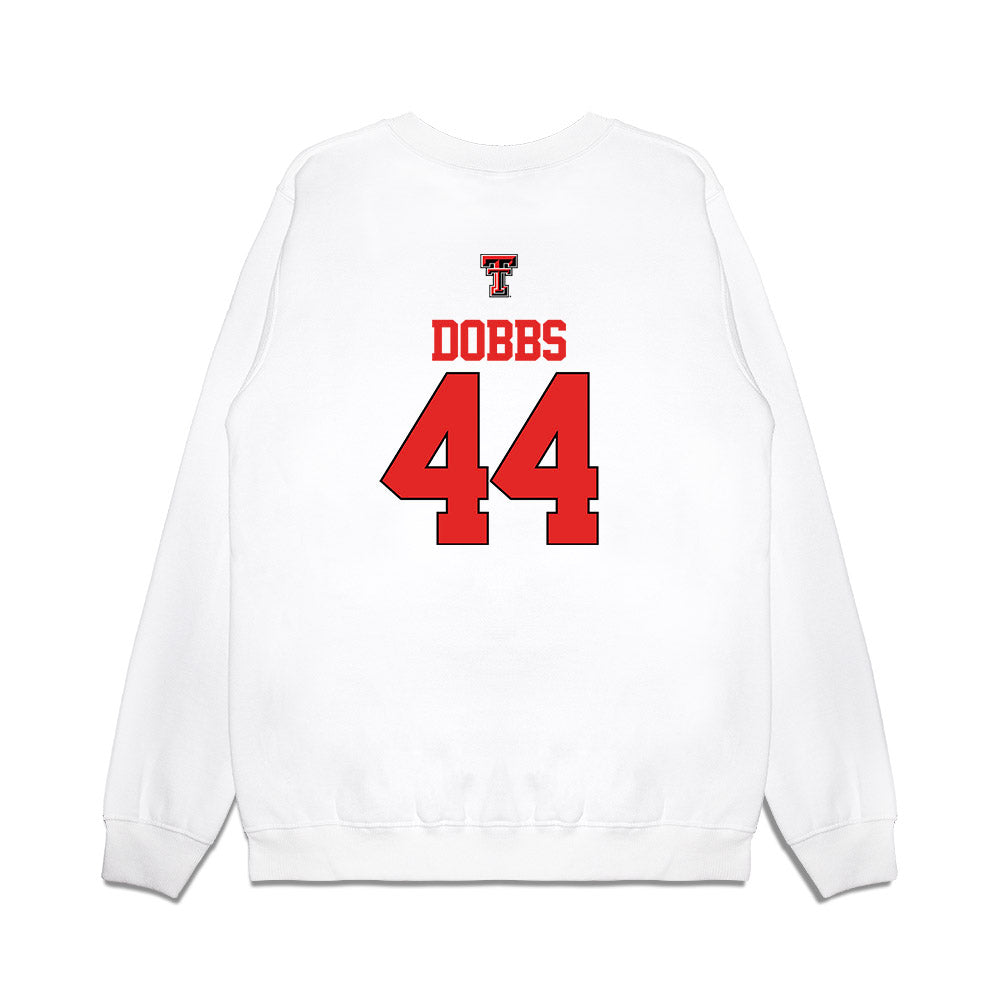 Texas Tech - NCAA Softball : Becky Dobbs - USA Premium Crewneck Sweatshirt-1