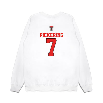 Texas Tech - NCAA Softball : Kasidi Pickering - USA Premium Crewneck Sweatshirt-1