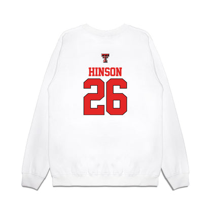 Texas Tech - NCAA Softball : Brianna Hinson - USA Premium Crewneck Sweatshirt-1
