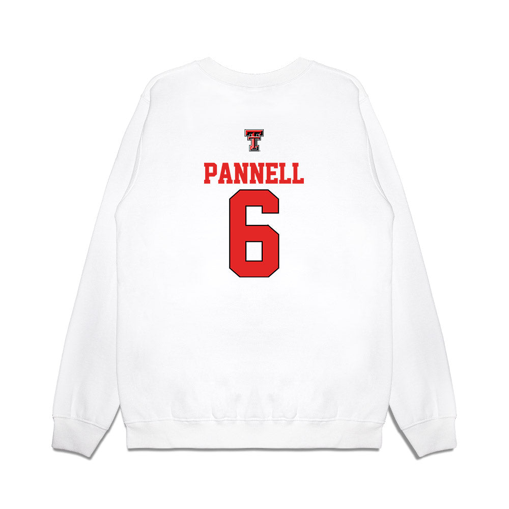 Texas Tech - NCAA Softball : Taylor Pannell - USA Premium Crewneck Sweatshirt-1