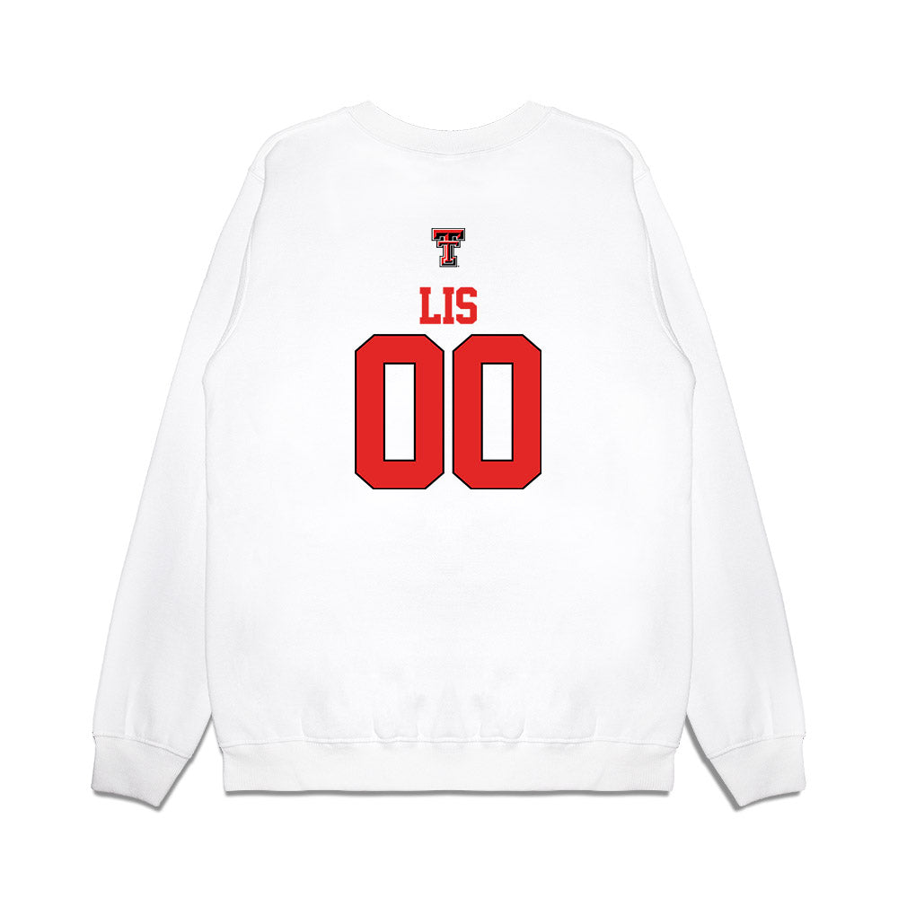 Texas Tech - NCAA Softball : Jackie Lis - USA Premium Crewneck Sweatshirt-1