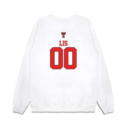Texas Tech - NCAA Softball : Jackie Lis - USA Premium Crewneck Sweatshirt-1
