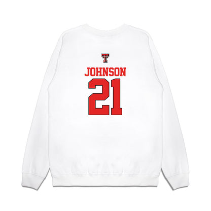 Texas Tech - NCAA Softball : Alana Johnson - USA Premium Crewneck Sweatshirt-1