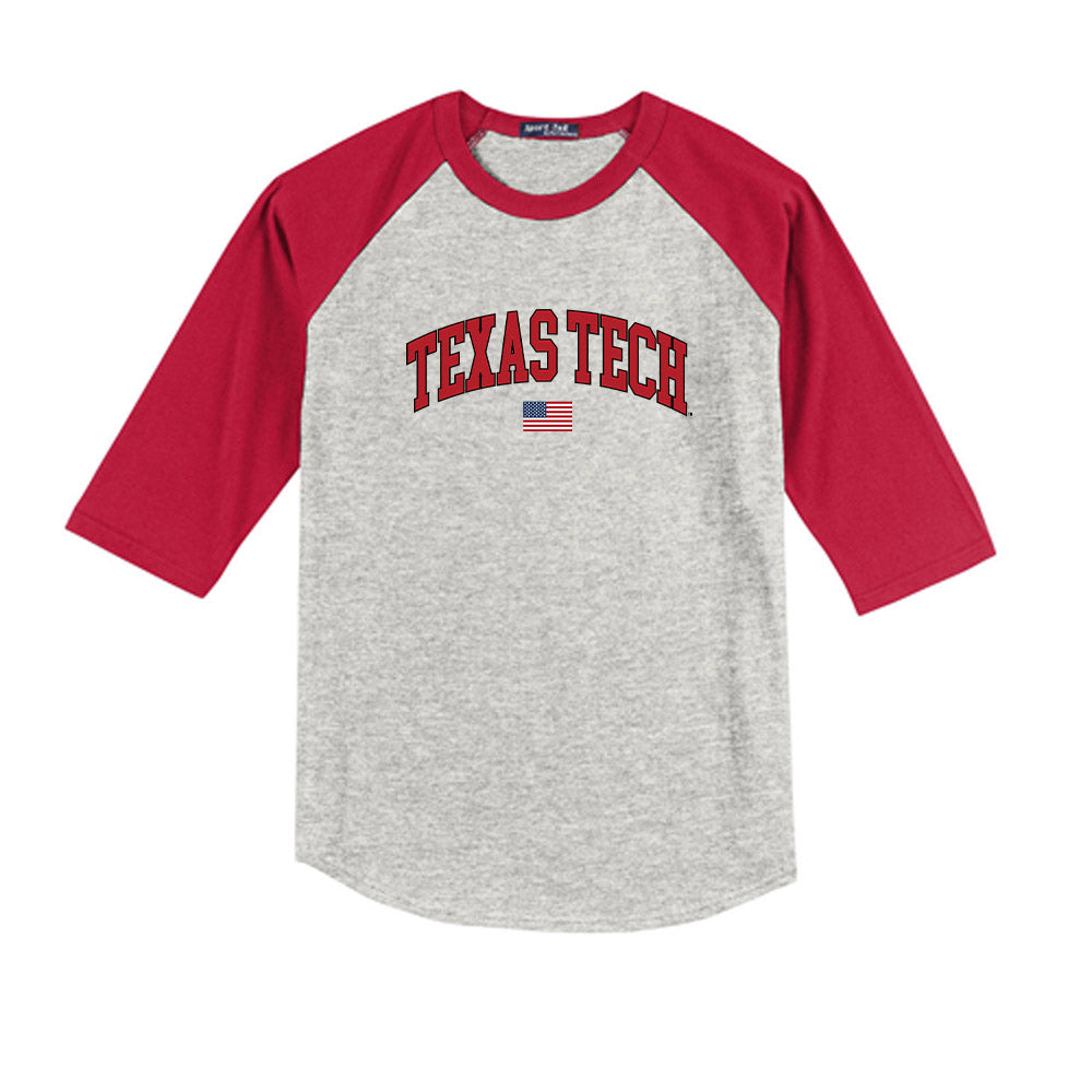 Texas Tech - NCAA Softball : Timber Hensley - USA Youth Raglan T-Shirt-0