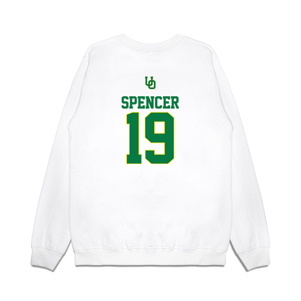 Oregon - NCAA Softball : Taylour Spencer - USA Premium Crewneck Sweatshirt-1