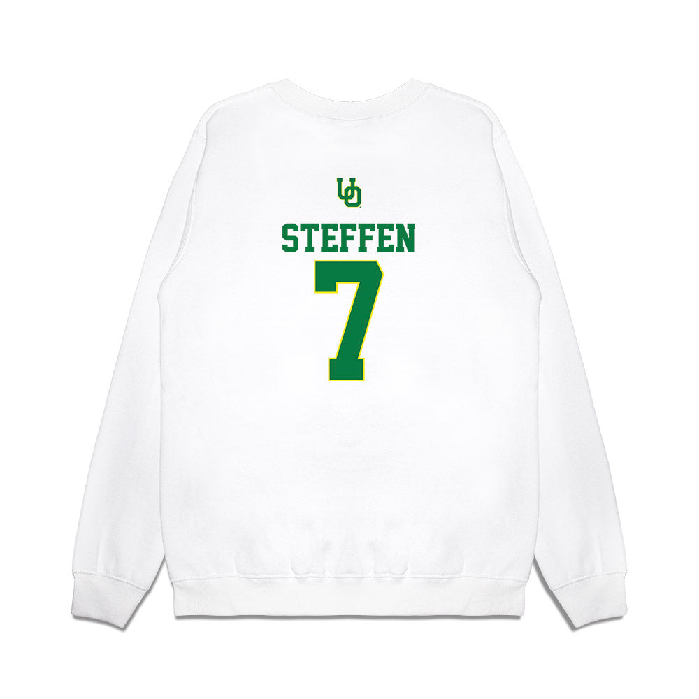 Oregon - NCAA Softball : Abby Steffen - USA Premium Crewneck Sweatshirt-1